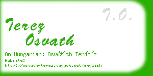 terez osvath business card